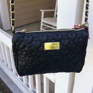 NWT Betsey Johnson Quilted Crossbody Bag